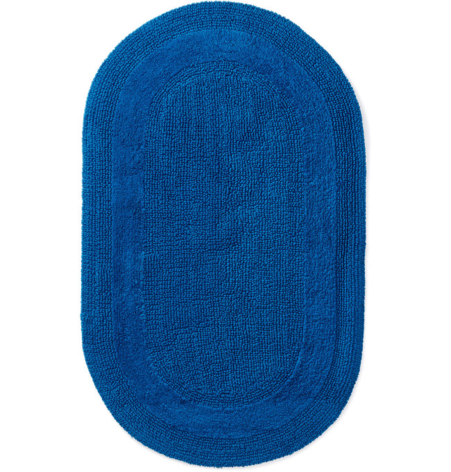 Koupelnový kobereček Javo Cotton tmavotyrkysový ovál