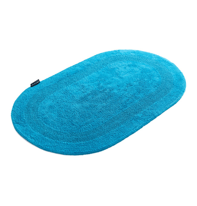 Koupelnový kobereček Javo Cotton světle tyrkysový ovál