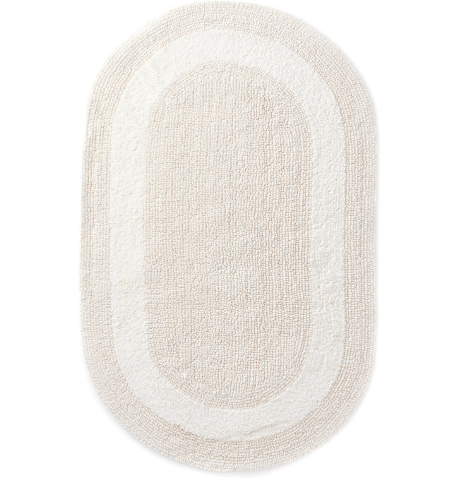 Koupelnový kobereček Javo Cotton naturální ovál