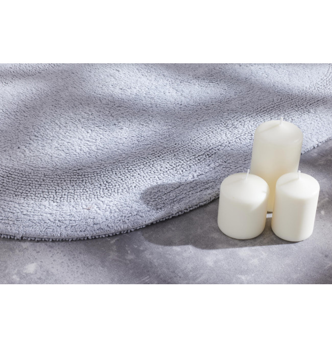 Koupelnový kobereček Javo Cotton popelový ovál