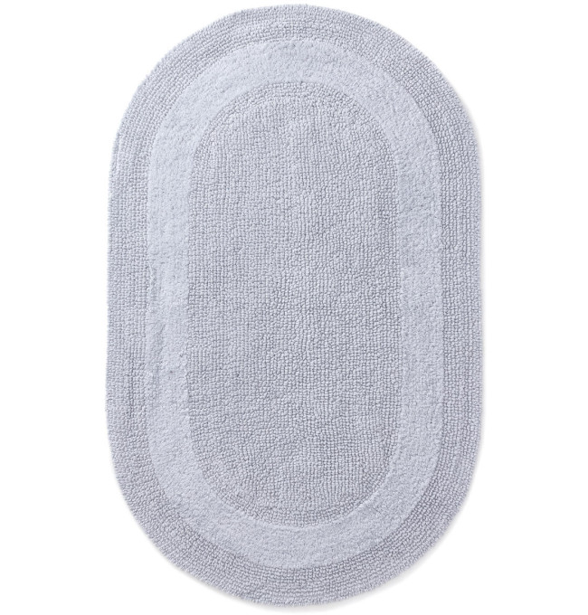 Koupelnový kobereček Javo Cotton popelový ovál