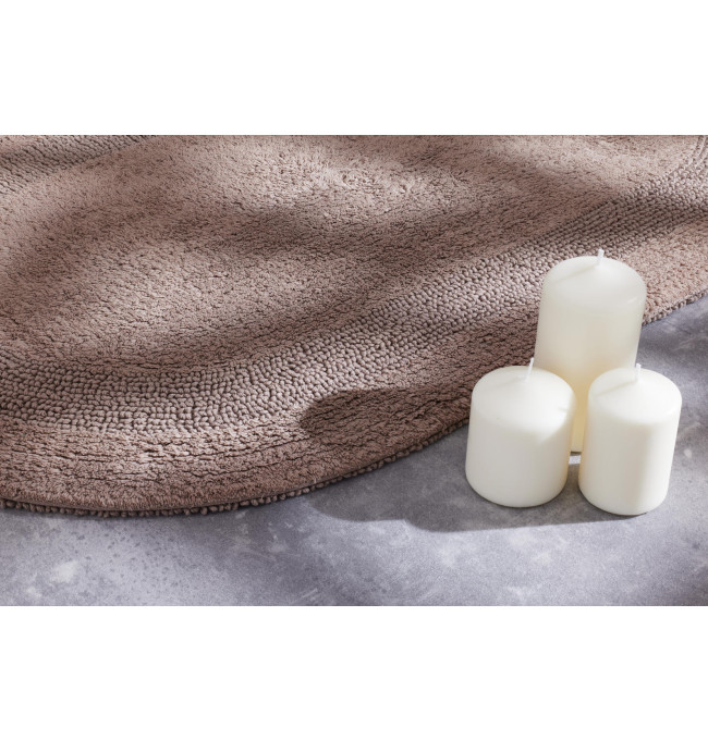 Koupelnový kobereček Javo Cotton sepia ovál