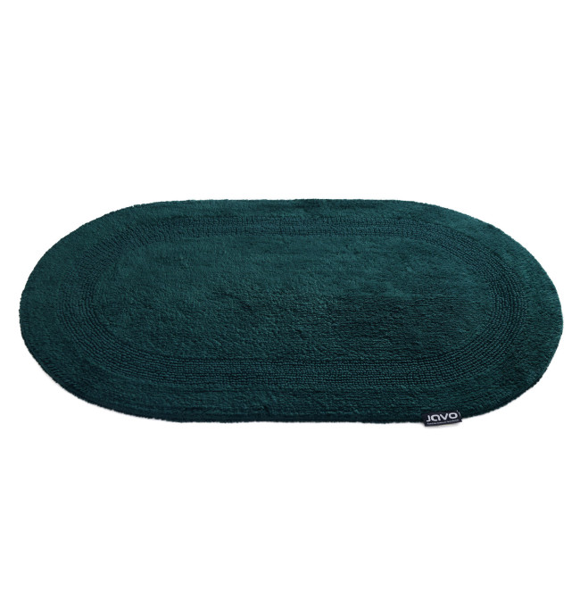 Koupelnový kobereček Javo Cotton zelený ovál