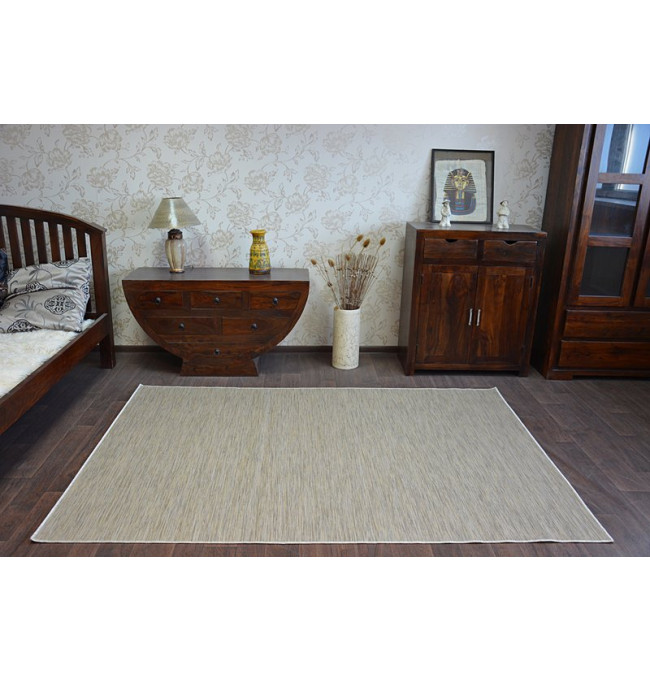 Exteriérový Oboustranný Koberec SIZAL DOUBLE 29201/075 melanž krém/melanž béž