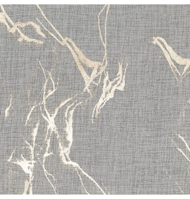 Hotová záclona ALINA bílá / zlatá - na pásce