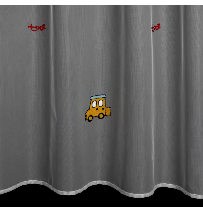 Hotová záclona ALVIN bílá - na průchodkách