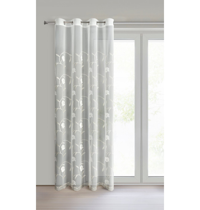 Hotová záclona AMIRI krémová - na průchodkách