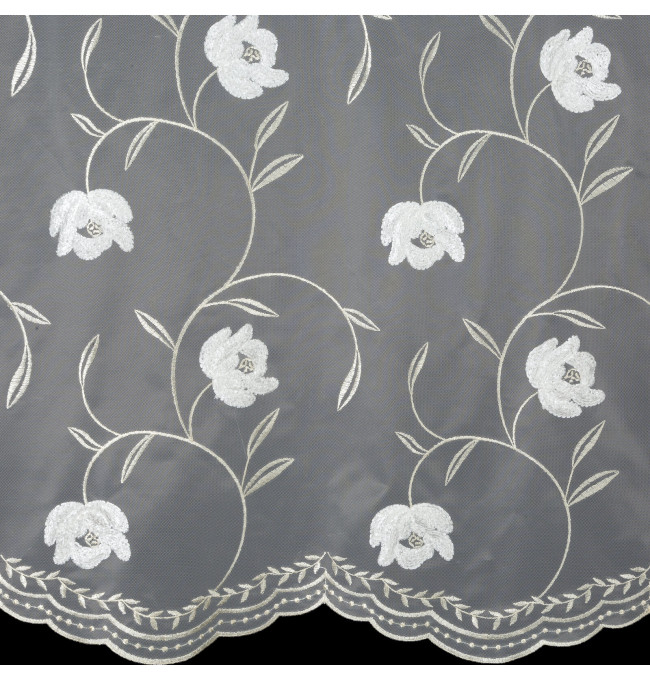 Hotová záclona AMIRI krémová - na průchodkách