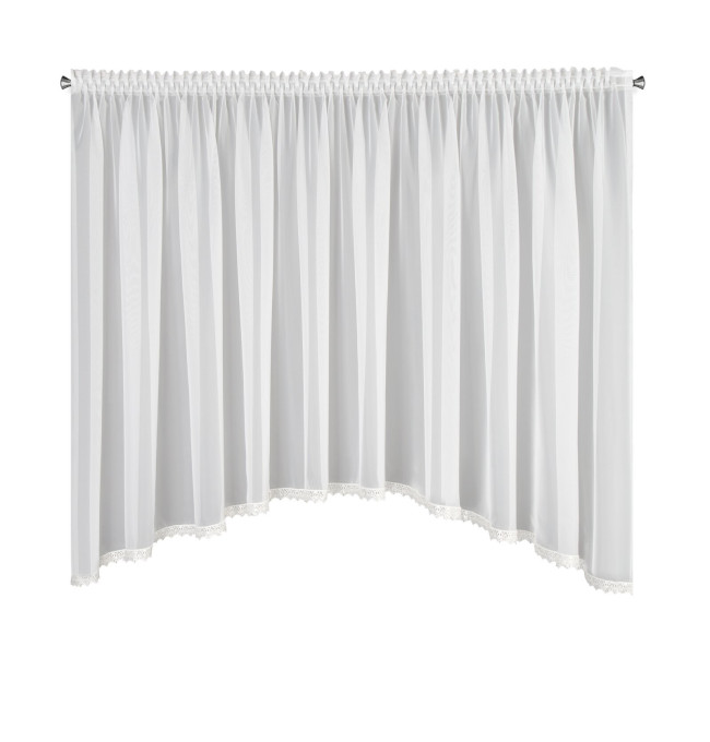 Hotová záclona CANDY bílá - na pásce