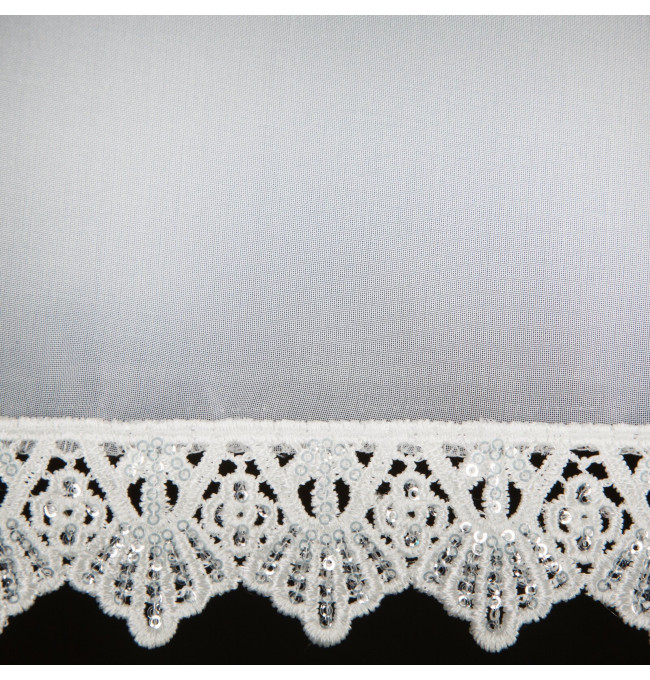 Hotová záclona CANDY bílá - na pásce