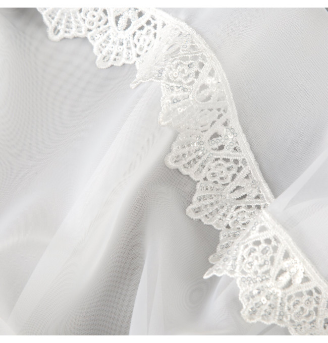 Hotová záclona CANDY bílá - na pásce