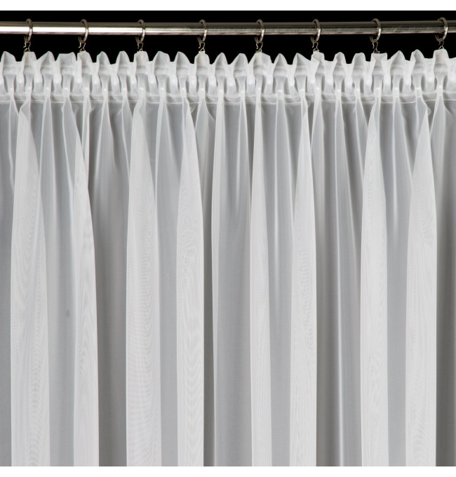 Hotová záclona CANDY bílá - na pásce