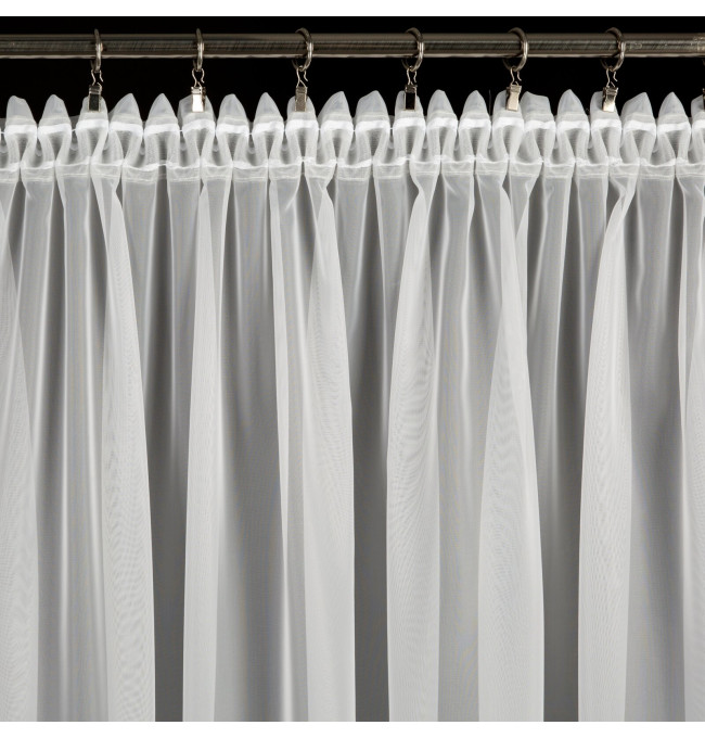 Hotová záclona CANDY bílá - na pásce