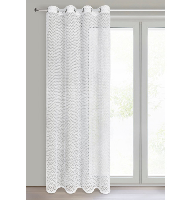 Hotová záclona CINDY bílá - na průchodkách
