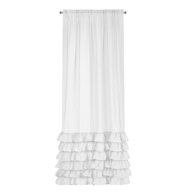Hotová záclona DOLLY bílá - na pásce