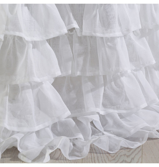 Hotová záclona DOLLY bílá - na pásce