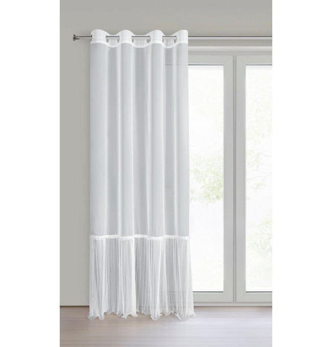 Hotová záclona HANA B bílá - na průchodkách