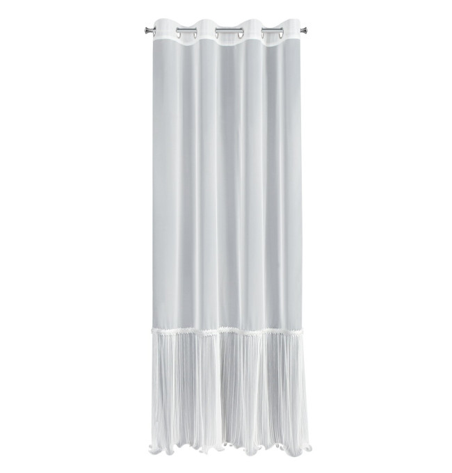 Hotová záclona HANA B bílá - na průchodkách