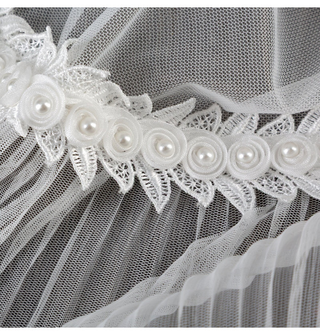 Hotová záclona HANA B bílá - na průchodkách