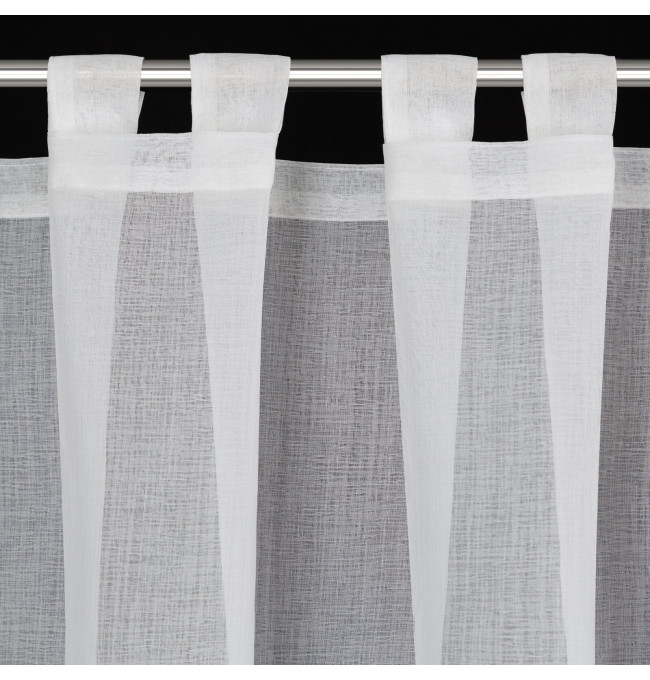 Hotová záclona KATRIN bílá - na průchodkách