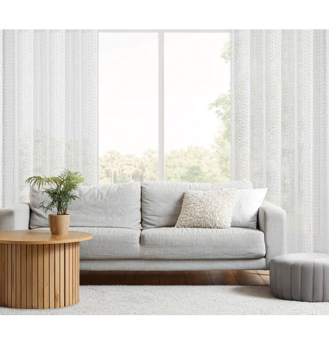 Hotová záclona KLOE bílá - na průchodkách