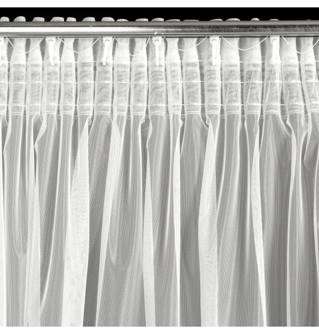 Hotová záclona LARISA bílá - na pásce