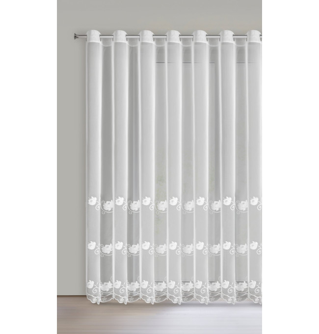 Hotová záclona LETI bílá - na průchodkách