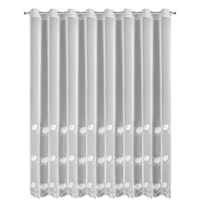 Hotová záclona LETI bílá - na průchodkách