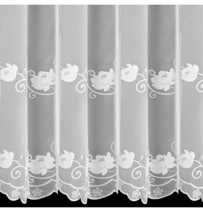 Hotová záclona LETI bílá - na průchodkách