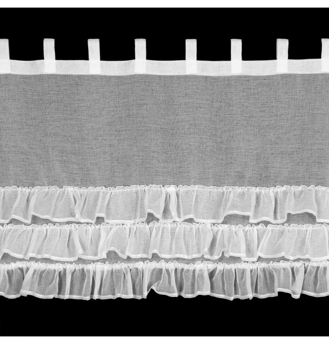 Hotová záclona LILIAN 2 bílá - na průchodkách