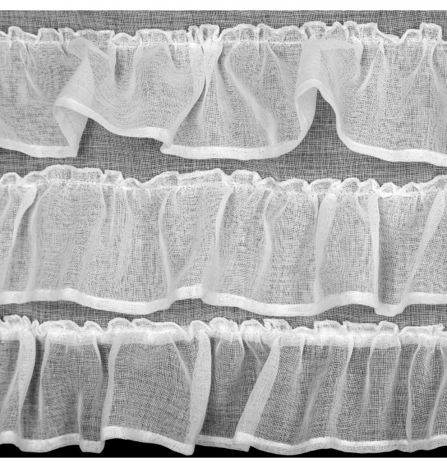 Hotová záclona LILIAN 2 bílá - na průchodkách