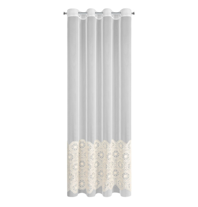 Hotová záclona LIZA béžová - na průchodkách