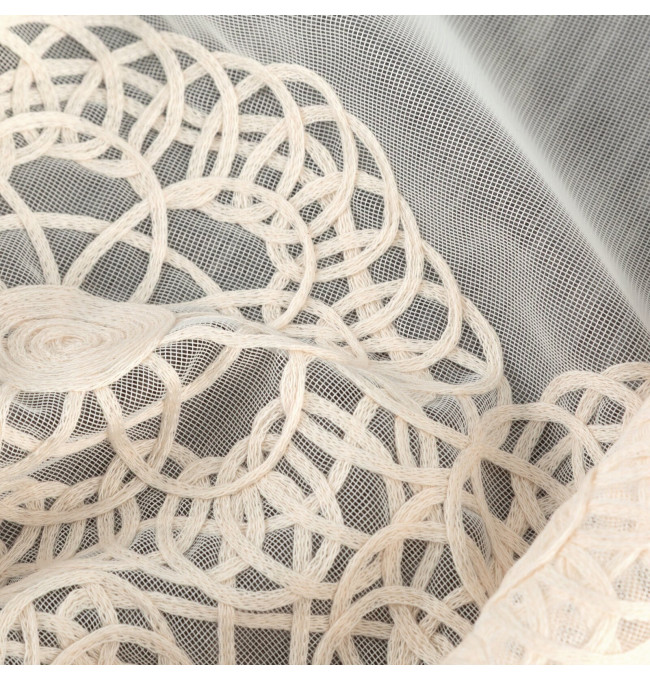 Hotová záclona LIZA béžová - na průchodkách