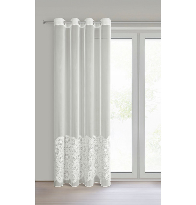 Hotová záclona LIZA naturální - na průchodkách