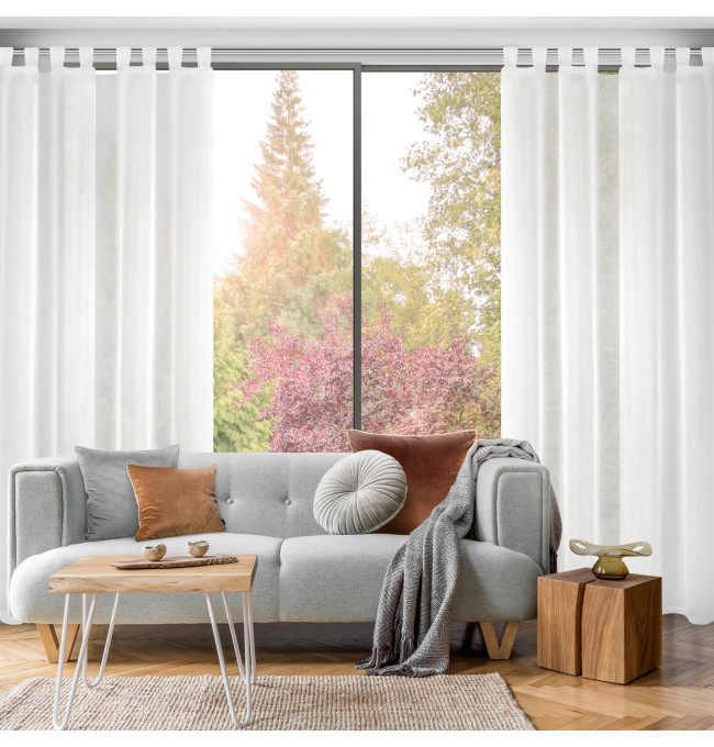 Hotová záclona LUCY 01 bílá - na průchodkách