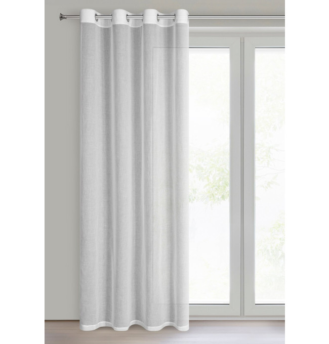 Hotová záclona MARINA bílá - na průchodkách