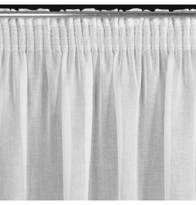 Hotová záclona MARINA bílá - na pásce