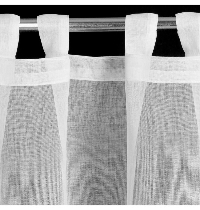 Hotová záclona MARY bílá - na průchodkách