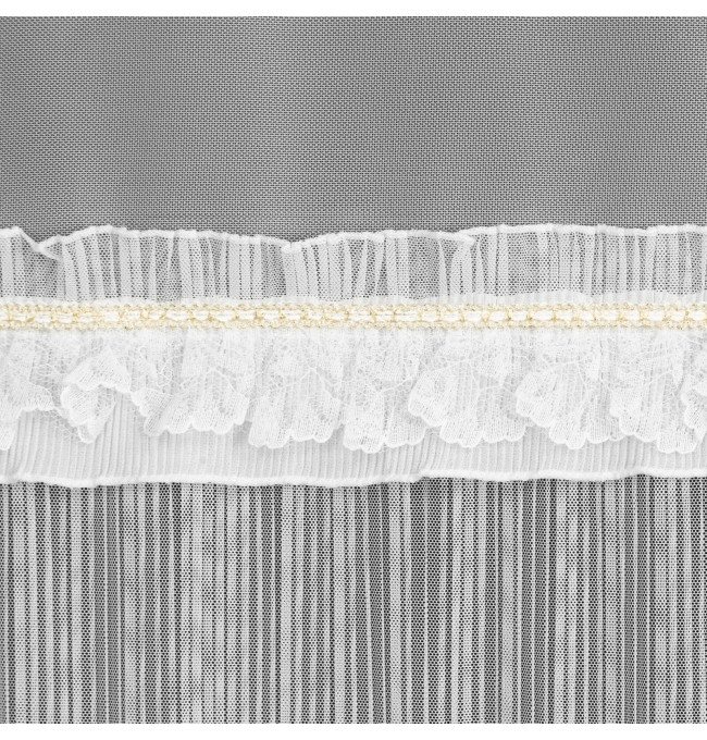 Hotová záclona MEGAN bílá - na průchodkách