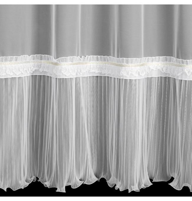 Hotová záclona MEGAN bílá - na průchodkách