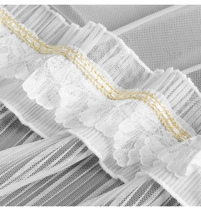 Hotová záclona MEGAN bílá - na průchodkách