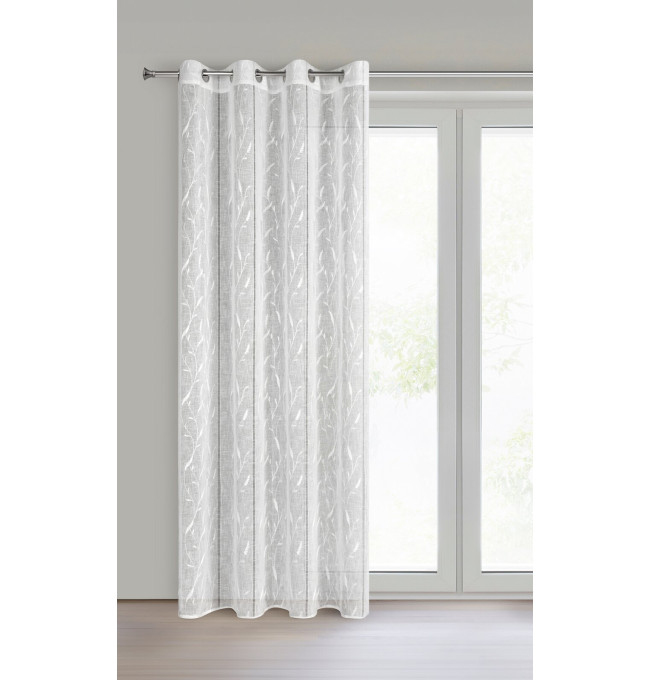 Hotová záclona MELODY B bílá - na průchodkách