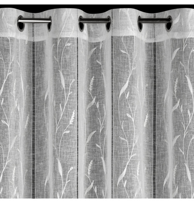 Hotová záclona MELODY B bílá - na průchodkách