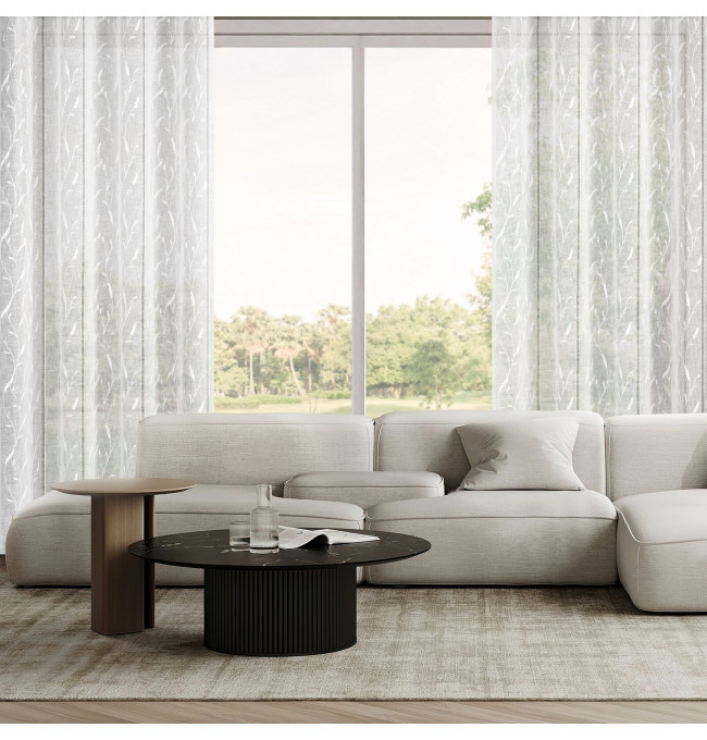 Hotová záclona MELODY B bílá - na průchodkách