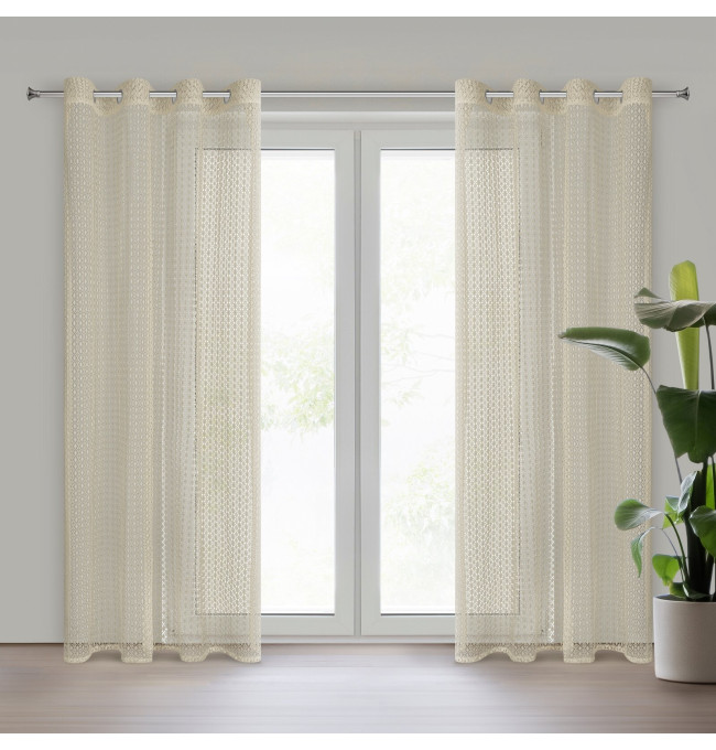 Hotová záclona MIRELLA béžová