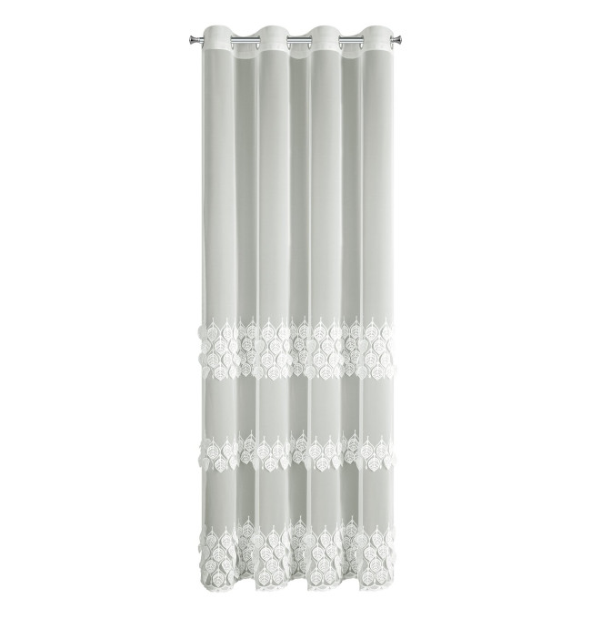 Hotová záclona NIRA krémová - na průchodkách