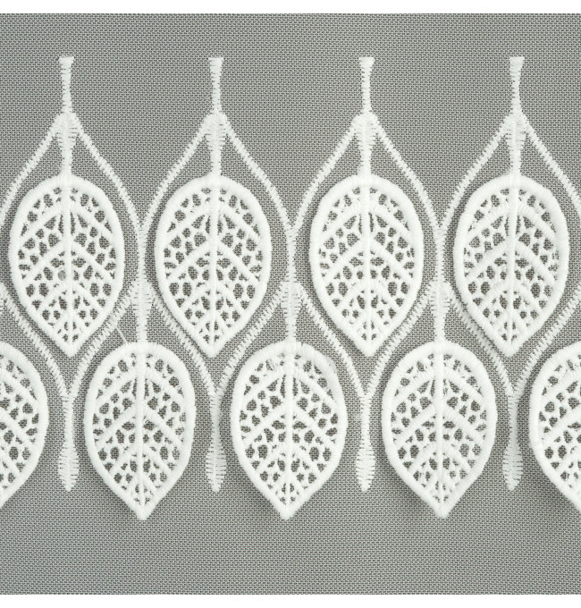 Hotová záclona NIRA krémová - na průchodkách