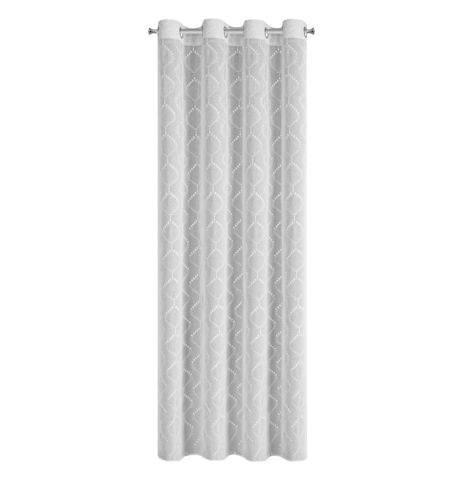 Hotová záclona RAYA bílá - na průchodkách