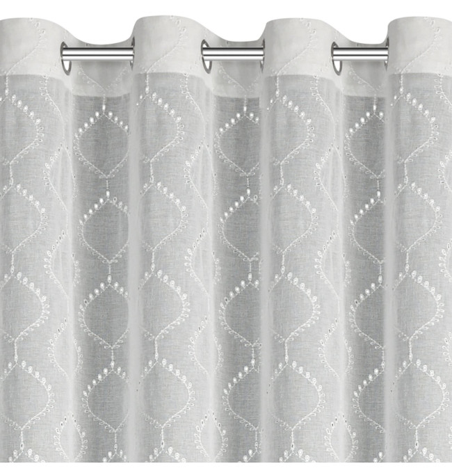 Hotová záclona RAYA bílá - na průchodkách