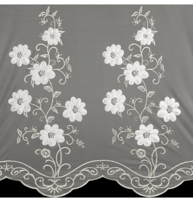 Hotová záclona SALI krémová - na průchodkách